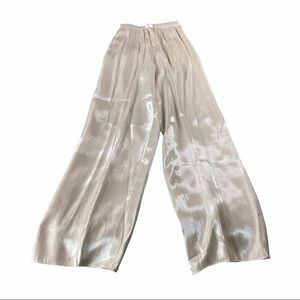 Silver Shimmer High-waisted Trouser/Pants